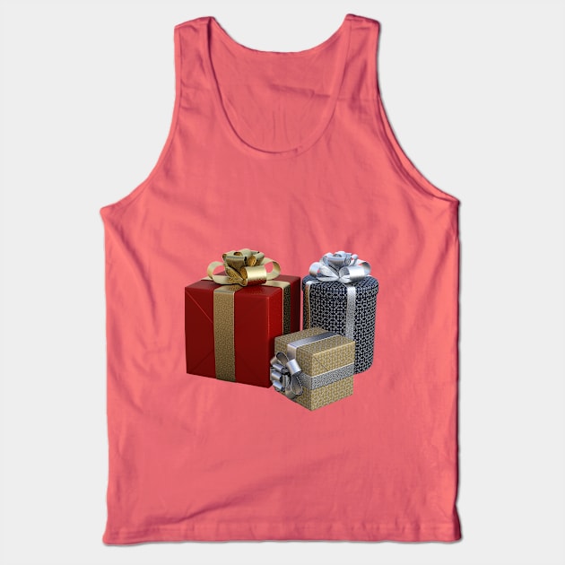 Merry Christmas Big Gift Boxes Tank Top by holidaystore